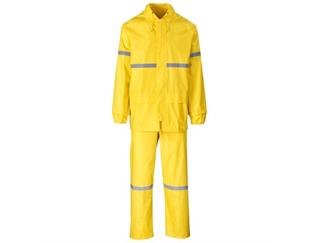Outdoor Hi-Viz Reflective Polyester/PVC Rainsuit - Image 9